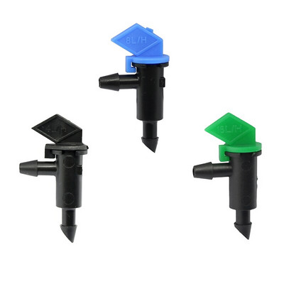 Flag Dripper 4L 8L 16L Green Drip Head Irrigation Emitter Εξοικονόμηση νερού Κήπος Νηπιαγωγείο Λαχανικών Πότισμα γεωργικών εργαλείων 200 τμχ