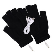 Unisex ziemas sildītājs USB apsildāmi cimdi Thermal Hand Warmer elektriskie apsildes cimdi