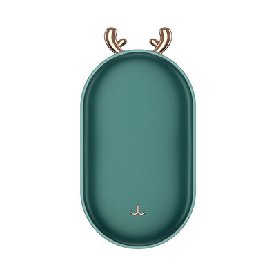 Power Bank ziemas inteliģentā temperatūras kontrole roku sildītājs roku apsildes plīts Mini USB lādētājs divpusēja apkure
