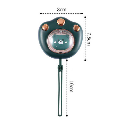 Mini jauks kaķa spīļu formas roku sildītājs USB uzlādējams elektriskais roku sildītājs ziemas pārgājieniem brīvā dabā 1200Mah/2400mah