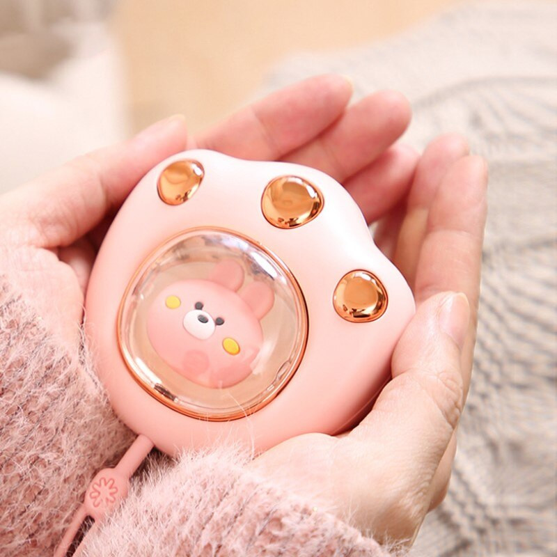 Μίνι USB θερμαντήρας χεριών Φορητός θερμαντήρας νυχιών γάτας Επαναφορτιζόμενος ηλεκτρικός θερμαντήρας χεριών για χειμερινά υπαίθρια ταξίδια πεζοπορίας Power Bank