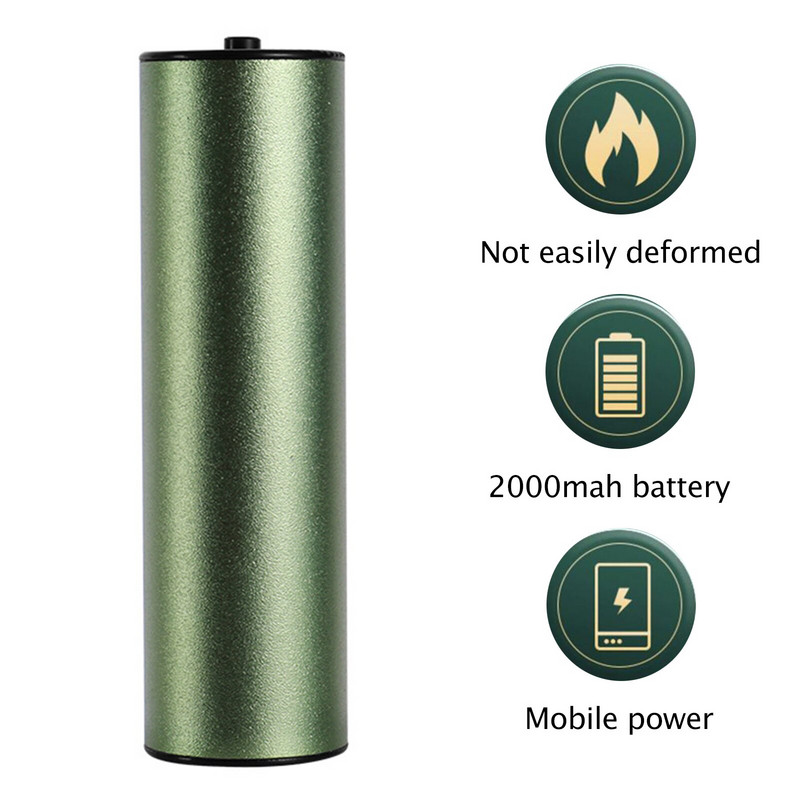 Mini Hands Warmer Handheld Hand Heating burner 2-ταχύτητα Ρυθμιζόμενο μηχάνημα θέρμανσης χεριών Επαναφορτιζόμενο για πεζοπορία σκι