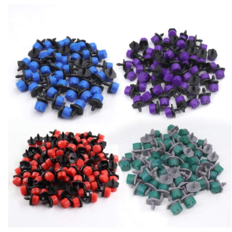 50/100 τεμάχια 8 οπών, ρυθμιζόμενος καταιονιστής ποτίσματος με σταγονόμετρο, εκπομπός σταγονόμετρου, μικροσταγματικός ψεκαστήρας για σύστημα ποτίσματος