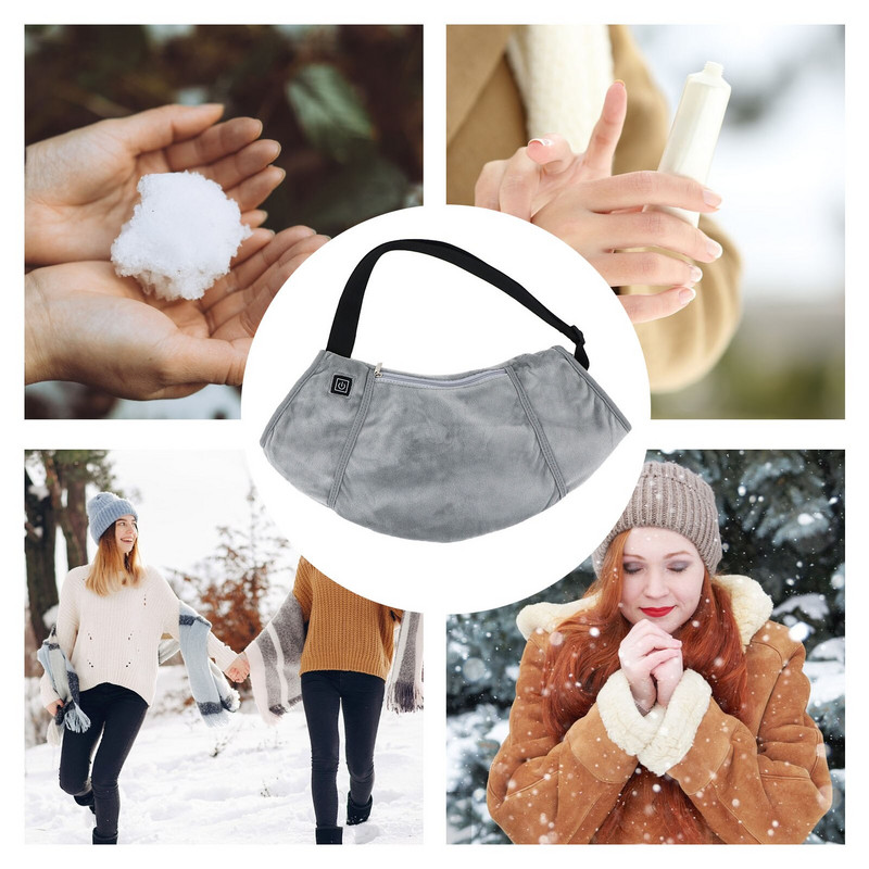 Ηλεκτρική θερμαινόμενη θερμαντική μάπα χεριών Θερμική τσάντα μέσης για κρύο καιρό Θερμική τσάντα μέσης για κυνήγι Σκι Κάμπινγκ 3 Ρυθμίσεις θερμότητας