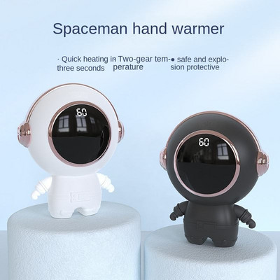 Νέος θερμαντήρας χεριών δώρου Astronaut Night Light Spaceman Φορητός ηλεκτρικός θερμαντήρας χεριών USB φόρτισης θερμαντήρας χεριών