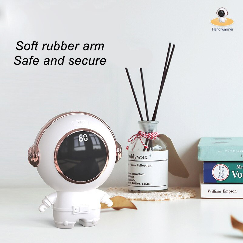 Πιατάκι Χεριού Θερμοκρασία Χεριού Φως νύχτας 6000Mah 5-6 ώρες Χαριτωμένο θερμαντήρα χεριών Επαναφορτιζόμενη χειμερινή ζεστά προϊόντα Δωρεάν παράδοση