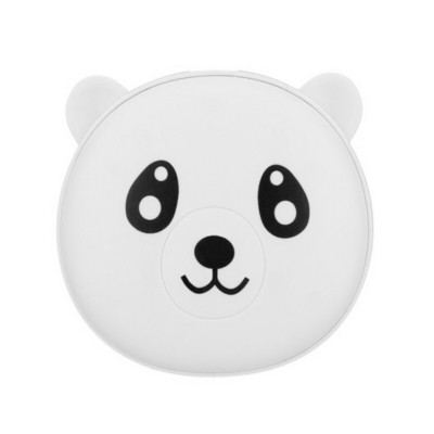 Jauka multfilma Panda Bear ziemas mini roku sildītājs 2 vienā 3600mAh uzlādējama kabatas mobilā barošanas banka atkārtoti lietojama elektriska, ērta