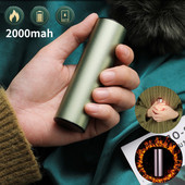 Roku sildītājs USB uzlādējams elektriskais roku sildītājs ziemas ceļojumiem 2 ātrumu 2000mAh pārnēsājama mini roku sildīšanas mašīna dāvana
