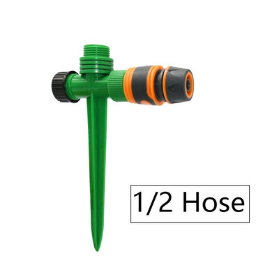 Dārza rotējoša smidzinātāja atbalsts 1/2 3/4" plastmasas smaile, ievietojot zemi dārza šļūtene laistīšanas rotējoša virpuļa smidzinātāja adapteris