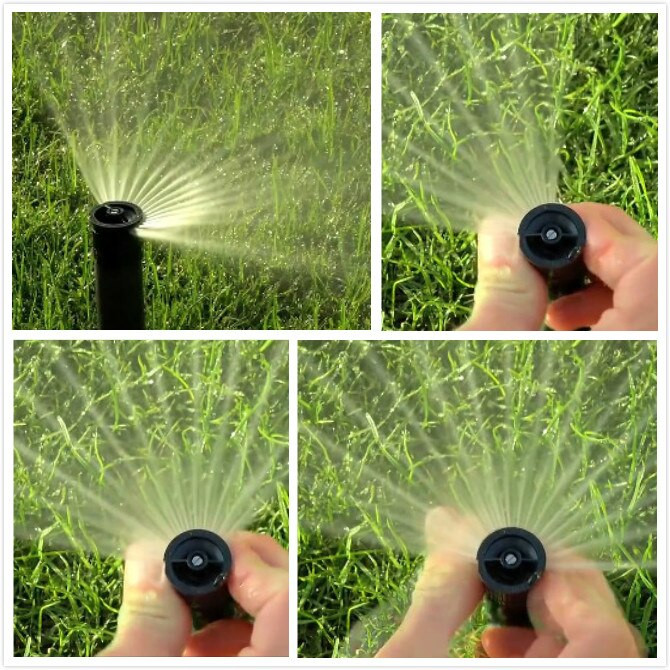 NuoNuoWell 1/2" Θηλυκός βιδωτής αναδυόμενος ψεκαστήρας Εσωτερικό σπείρωμα 360 μοιρών Ρύθμιση ακροφυσίου ψεκασμού σκέδασης Κήπος/άρδευση γκαζόν