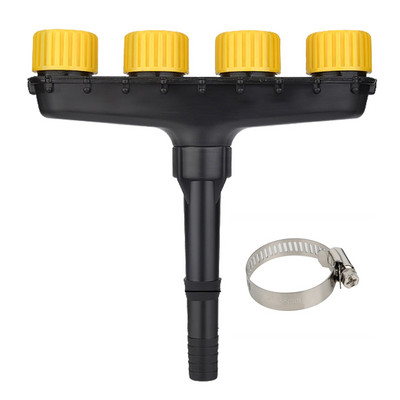Η κεφαλή ψεκαστήρα πολλαπλών κεφαλών μπορεί να προσαρμοστεί στο νερό Λαχανικά Κήπος Πότισμα Σωλήνας νερού Ψεκασμός Ψεκαστήρας γκαζόν μεγάλης ροής