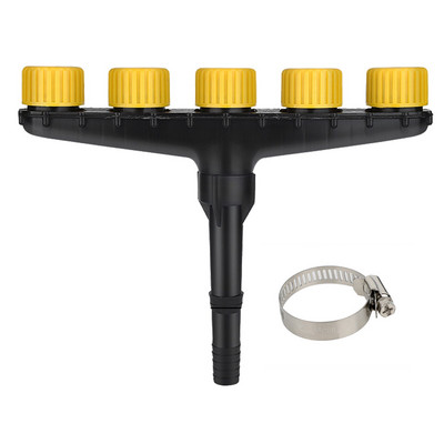 Η κεφαλή ψεκαστήρα πολλαπλών κεφαλών μπορεί να προσαρμοστεί στο νερό Λαχανικά Κήπος Πότισμα Σωλήνας νερού Ψεκασμός Ψεκαστήρας γκαζόν μεγάλης ροής