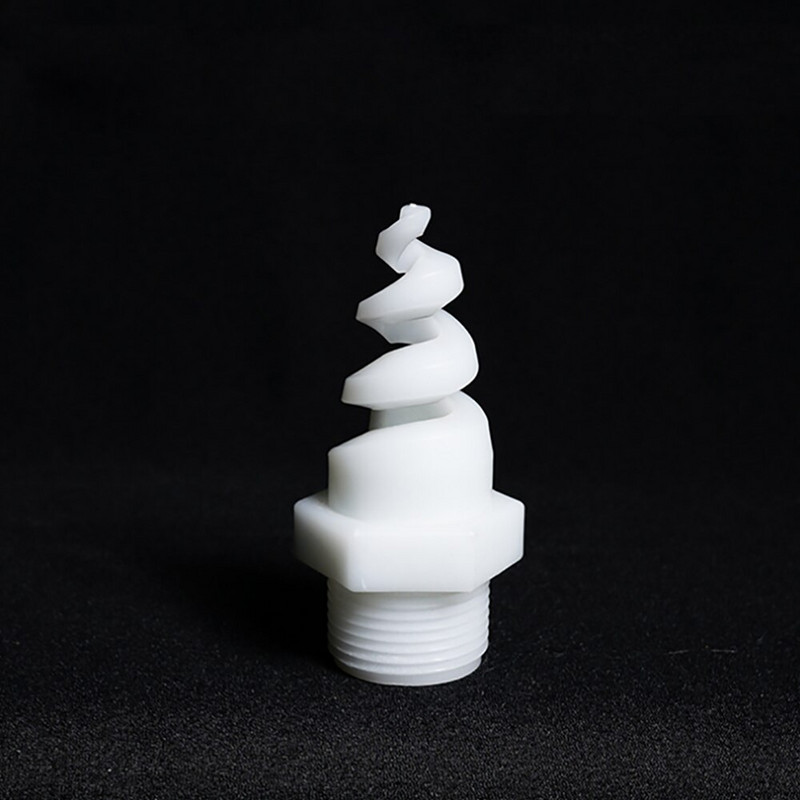 Hot Sell 5 τμχ Spiral ακροφύσιο PP Ψεκαστήρας ομίχλης ποτίσματος για σύστημα ψύξης Hot Selling 3/8" 1/2" 3/4" bspt