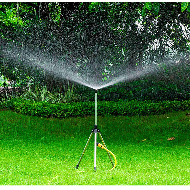 Σύστημα ποτίσματος κήπου από ανοξείδωτο χάλυβα Tripod Impact Sprinkler Garden Kit for Farmland Plant Flower Irigation System 360 μοιρών