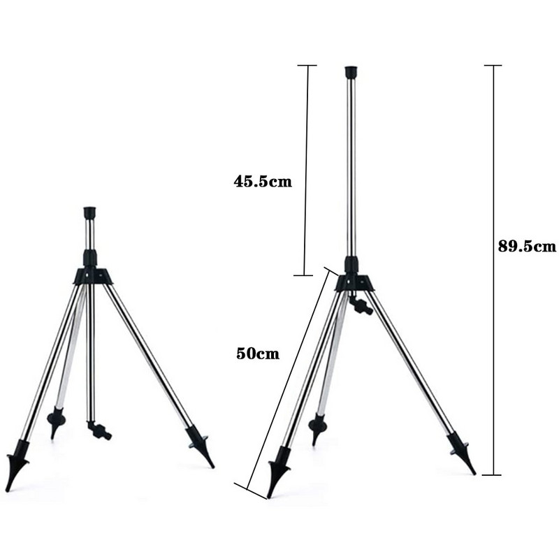 Σύστημα ποτίσματος κήπου από ανοξείδωτο χάλυβα Tripod Impact Sprinkler Garden Kit for Farmland Plant Flower Irigation System 360 μοιρών