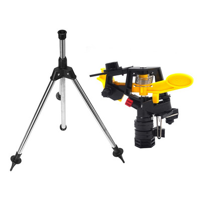 Σύστημα ποτίσματος κήπου από ανοξείδωτο χάλυβα Tripod Impact Sprinkler Garden Kit for Farmland Plant Flower Irigation System 360 μοιρών