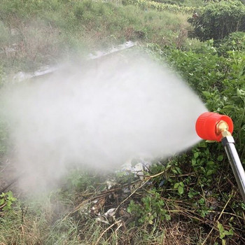 Ρυθμιζόμενο κόκκινο ακροφύσιο ψεκασμού φυτοφαρμάκων 45 μοιρών Αντιανεμικό ψεκαστήρα ομίχλης M14 Connector Electric Sprayer Nozzle Agriculture