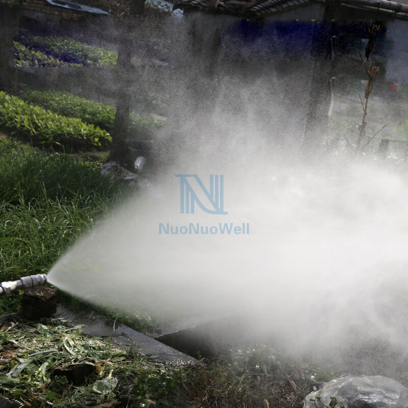 NuoNuoWell 3PCS-pack από ανοξείδωτο ατσάλι Γεωργικό ακροφύσιο ομίχλης υψηλής πίεσης Fruit Tree Long Distance Irigation sprinkler