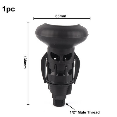 1-10 τεμ. Περιστρεφόμενος ψεκαστήρας 180 μοιρών 1/2" Ακροφύσιο αρσενικού νήματος κήπου Ακροφύσιο άρδευσης γκαζόν