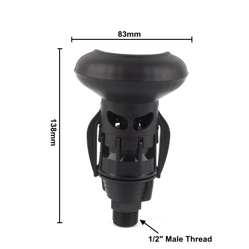 1-10 τεμ. Περιστρεφόμενος ψεκαστήρας 180 μοιρών 1/2" Ακροφύσιο αρσενικού νήματος κήπου Ακροφύσιο άρδευσης γκαζόν