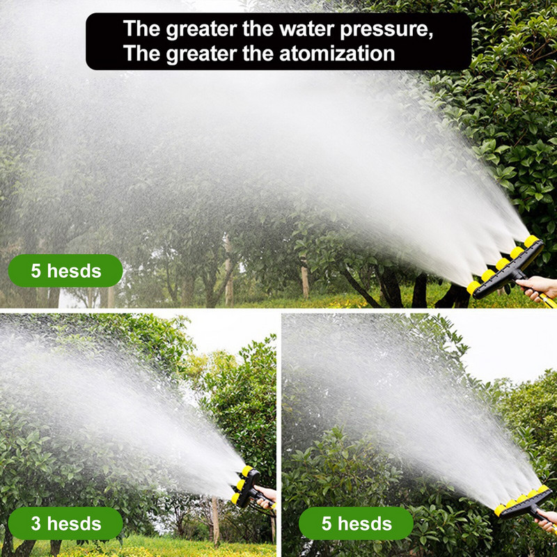 3/4/5/6 κεφαλές Ψεκαστήρας κήπου Ψεκαστήρας πολλαπλών οπών φυτών ποτίσματος Ρυθμιζόμενοι ψεκαστήρες σωλήνων νερού για γεωργικά