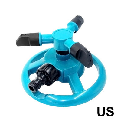 Αυτόματοι εκτοξευτήρες κήπου 360 μοιρών Περιστροφικό ακροφύσιο περιστροφικού ακροφυσίου γκαζόν Πότισμα Σύστημα καταιονισμού νερού Προμήθειες κήπου