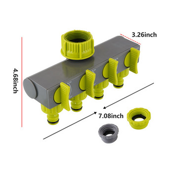 4-посочен градински маркуч Разделители Кран Отклоняващ кран Съединител за маркуч Тръба за поливане Външен кран Спринклерни напоителни системи