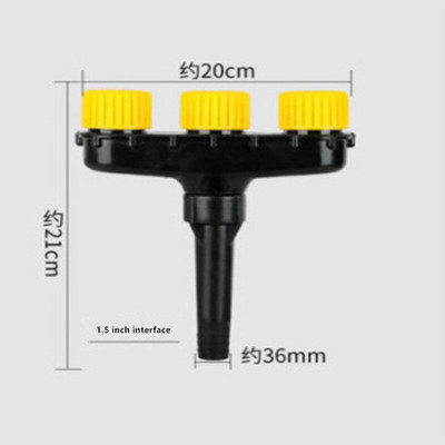 Ρυθμιζόμενοι ψεκαστήρες νερού πολλαπλών κεφαλών Garden Lawn Agriculture Vegetables Irrigation Atomizer Nozzles Sprinkler Gardening Tools