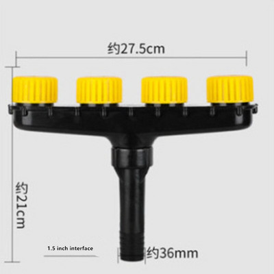 Ρυθμιζόμενοι ψεκαστήρες νερού πολλαπλών κεφαλών Garden Lawn Agriculture Vegetables Irrigation Atomizer Nozzles Sprinkler Gardening Tools