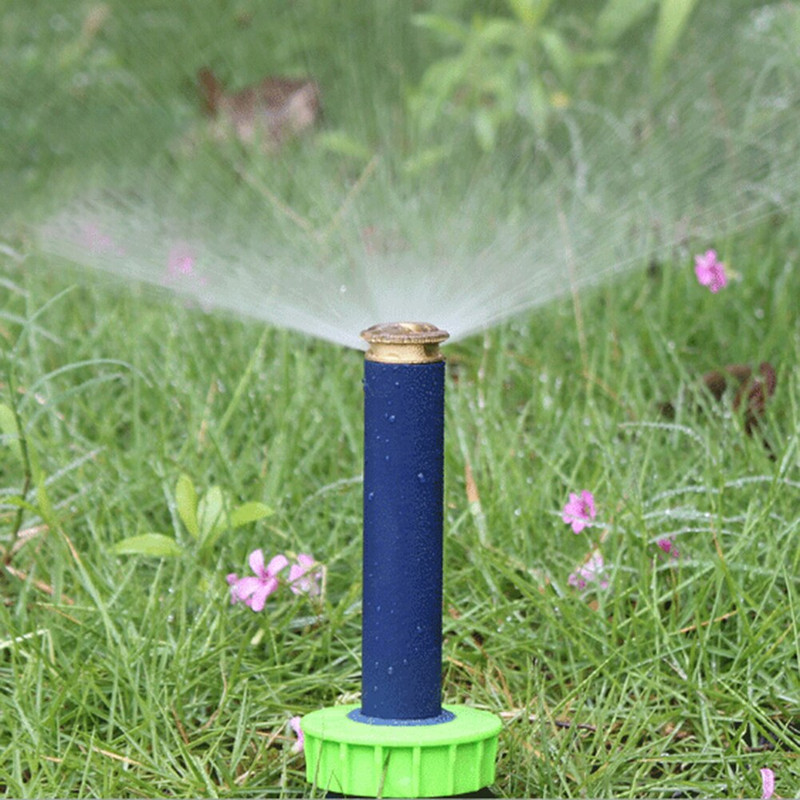 Garden Yard Lawn Plant Irigation Sprinkler Head Watering Misting Spray Nozzle 3 Different Angle Automatic Retractable