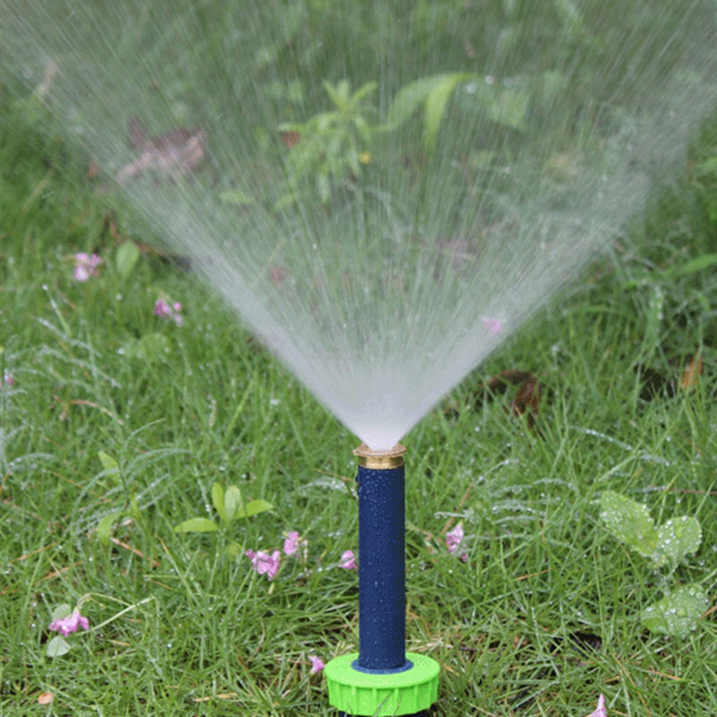 Garden Yard Lawn Plant Irigation Sprinkler Head Watering Misting Spray Nozzle 3 Different Angle Automatic Retractable