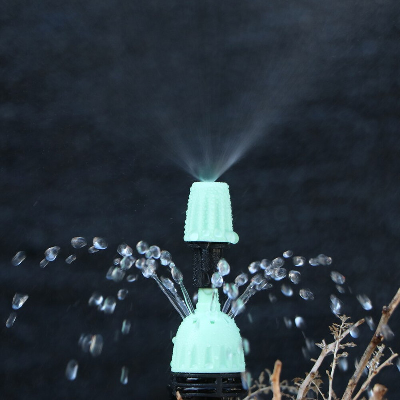 Ρυθμιζόμενη άρδευση με ψεκασμό περιστρεφόμενη διάθλαση σταλάκτη Εισαγωγή Ground Garden Watering Vortex Sprinkler Connector 1/4" Εύκαμπτος σωλήνας