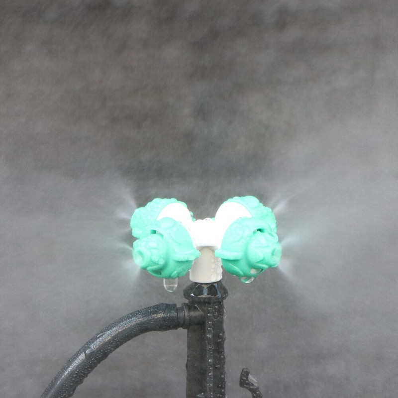 Ρυθμιζόμενη άρδευση με ψεκασμό περιστρεφόμενη διάθλαση σταλάκτη Εισαγωγή Ground Garden Watering Vortex Sprinkler Connector 1/4" Εύκαμπτος σωλήνας