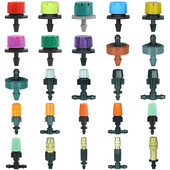 Ρυθμιζόμενο πότισμα Dripper Sprinkler Garden Micro Spray Περιστρεφόμενο ακροφύσιο 4/7mm Hose Lawn Vegetables Σύστημα ψύξης ποτίσματος