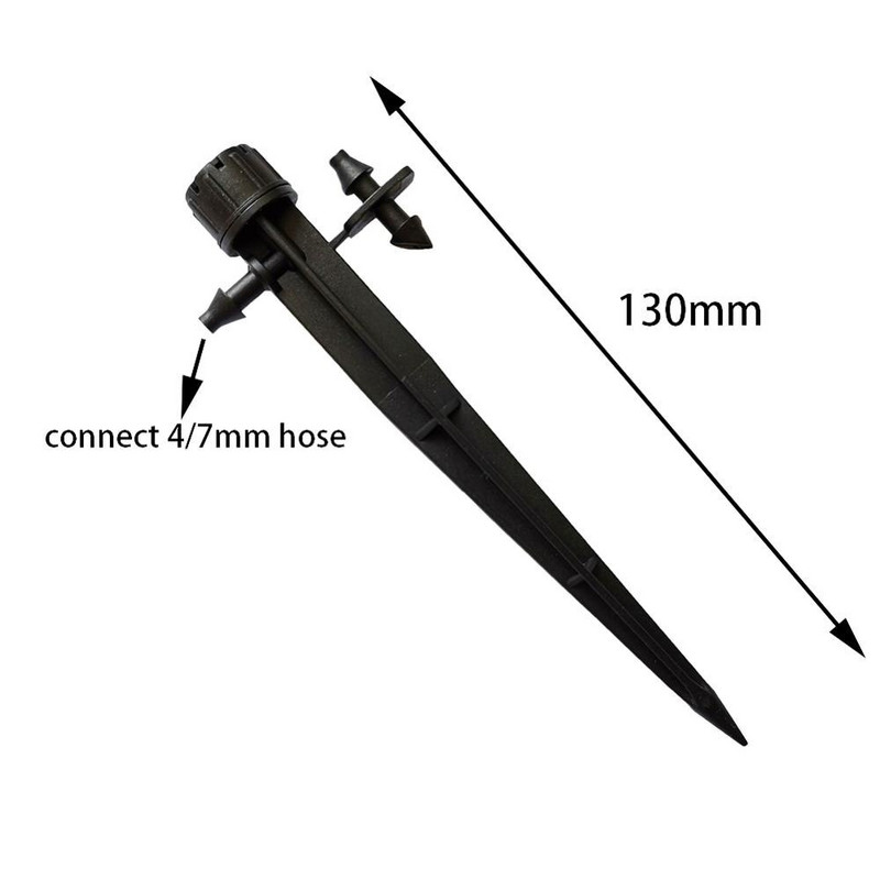 10 τμχ 360 μοιρών Ρυθμιζόμενος σταλάκτης Σύστημα άρδευσης μικρού σταγόνων Sprinler Agriculture Watering 8 Holes Dripper