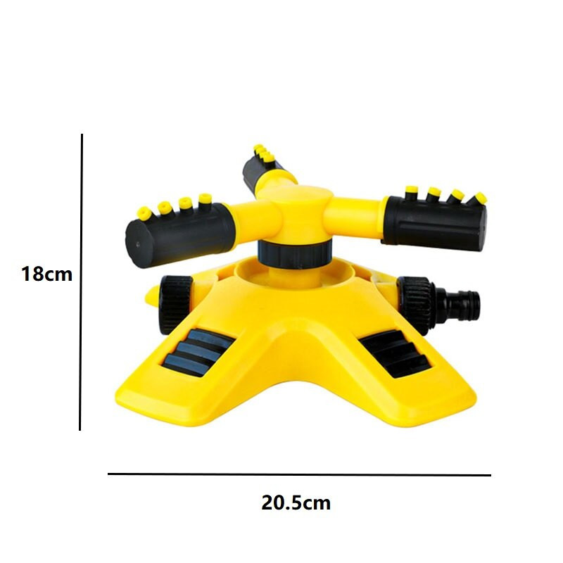 Περιστρεφόμενος ψεκαστήρας κήπου 360 μοιρών Αυτόματος ψεκαστήρας νερού κάλυψης μεγάλης περιοχής για ψεκαστήρες με πιστόλι νερού γκαζόν Farm