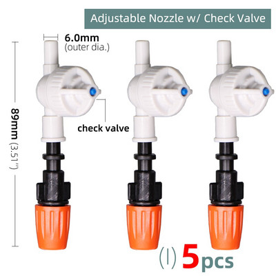Πότισμα κήπου 1/4`` 3/8`` Nozzle Drippers Sprayer Misting Ψεκαστήρες Atomizing Sprinklers Σύστημα άρδευσης σταγόνων Εφαρμογή με συνδετήρες