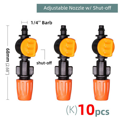 Πότισμα κήπου 1/4`` 3/8`` Nozzle Drippers Sprayer Misting Ψεκαστήρες Atomizing Sprinklers Σύστημα άρδευσης σταγόνων Εφαρμογή με συνδετήρες
