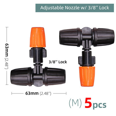 Πότισμα κήπου 1/4`` 3/8`` Nozzle Drippers Sprayer Misting Ψεκαστήρες Atomizing Sprinklers Σύστημα άρδευσης σταγόνων Εφαρμογή με συνδετήρες