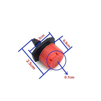 Ρυθμιζόμενο σύστημα Dripper Agriculture Garden Irrigation Misting Micro Flow Dripper Drip System με βύσμα Barb tee 1/4\