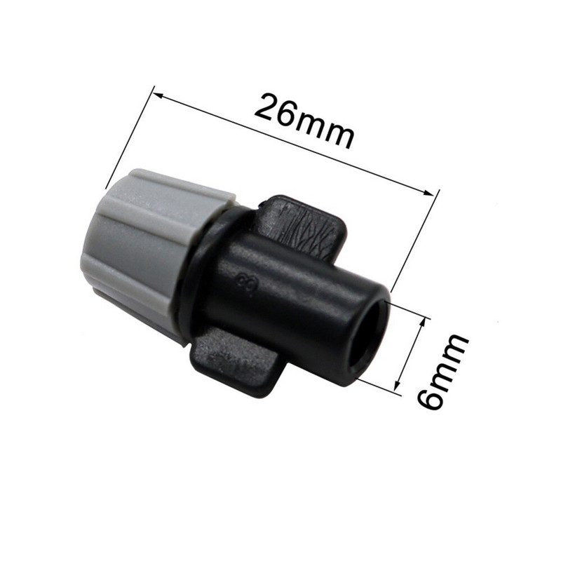 Grey Mist Nozzle Agriculture Σύστημα άρδευσης Ακροφύσιο ψεκασμού θερμοκηπίου Micro irrigation Ψεκασμός νερού με διασύνδεση 6 mm 20 τμχ