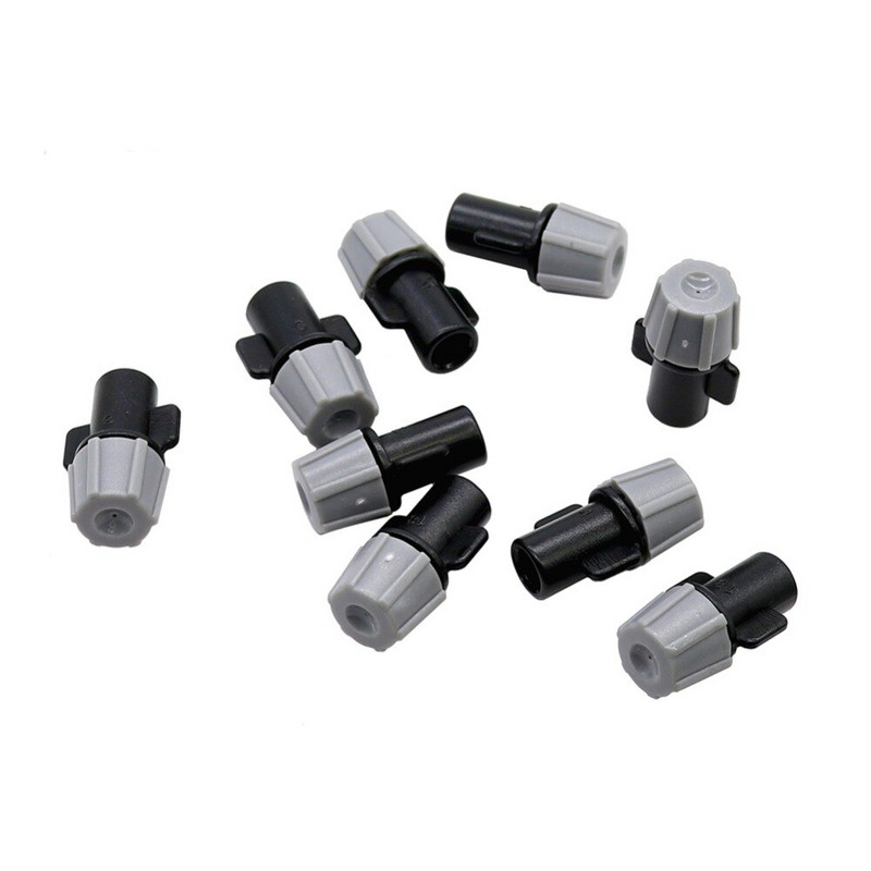 Grey Mist Nozzle Agriculture Σύστημα άρδευσης Ακροφύσιο ψεκασμού θερμοκηπίου Micro irrigation Ψεκασμός νερού με διασύνδεση 6 mm 20 τμχ