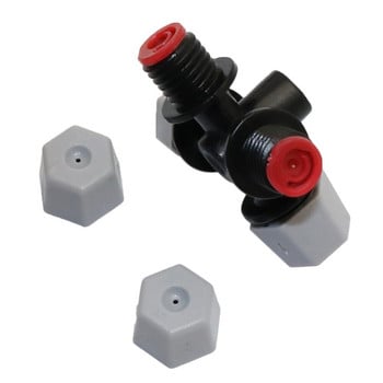 Garden Cross Misting Nozzle 6 mm Διασύνδεση Θερμοκηπίου Αυτόματος Διανομέας Νερού Πότισμα Ψεκαστήρας Water Fog 5 τμχ