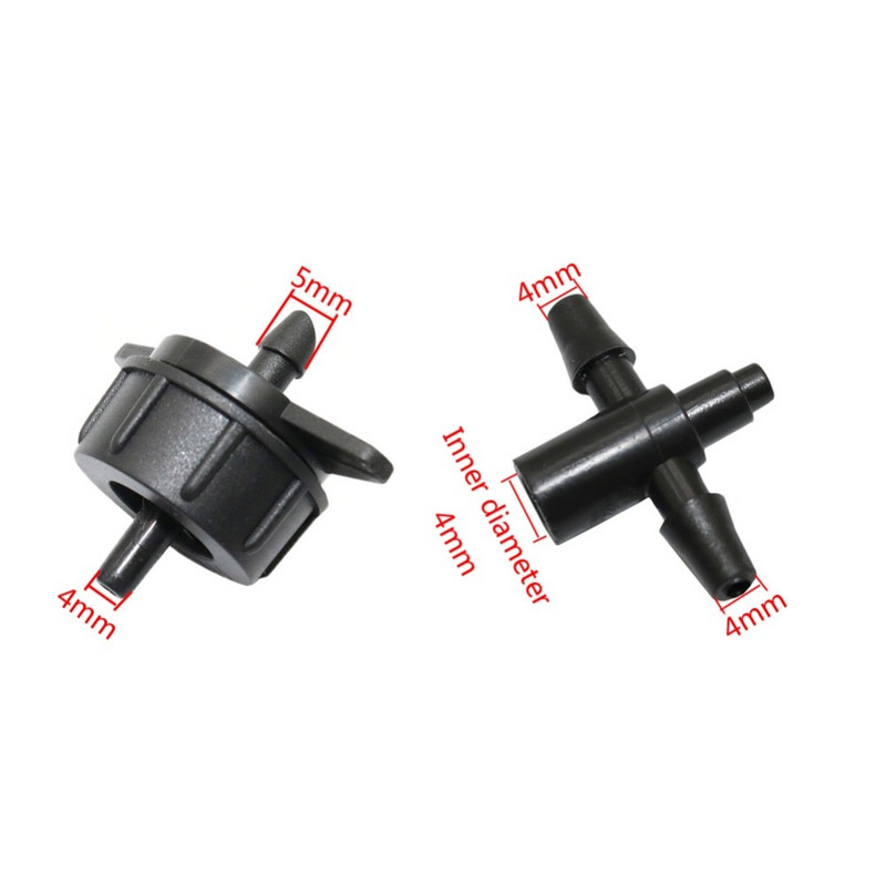 Βύσμα μπλουζάκι κήπου με 2L/4L/8L Σταλάκτη σταθερής ροής Εργαλεία γεωργίας Προσαρμογέας μικρού βέλους κήπου νερού 20 σετ