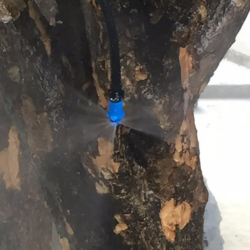 50 τμχ Garden Simple Diagre Atomized Micro Jet Nozzle Greenhouse Mist Sprayer Πότισμα Πότισμα Σταγόνα για λάστιχο 1/4 ίντσας