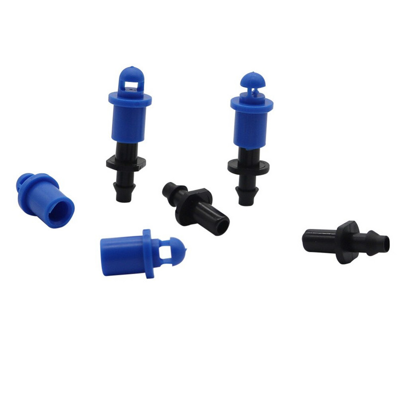 50 τμχ Garden Simple Diagre Atomized Micro Jet Nozzle Greenhouse Mist Sprayer Πότισμα Πότισμα Σταγόνα για λάστιχο 1/4 ίντσας