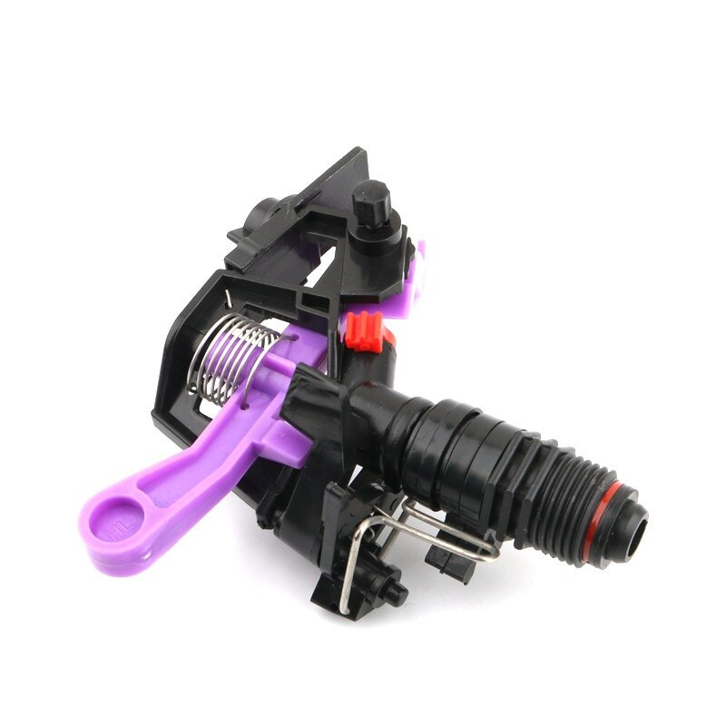1/2`` Αρσενικό νήμα 360 μοιρών Ρυθμιζόμενο περιστρεφόμενο σπρέι κρούσης ώθησης ψεκαστήρα Farm Garden Lawn Grass Irigation Tools