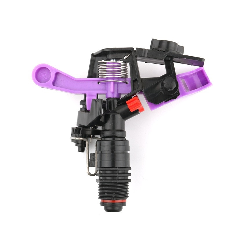 1/2`` Αρσενικό νήμα 360 μοιρών Ρυθμιζόμενο περιστρεφόμενο σπρέι κρούσης ώθησης ψεκαστήρα Farm Garden Lawn Grass Irigation Tools