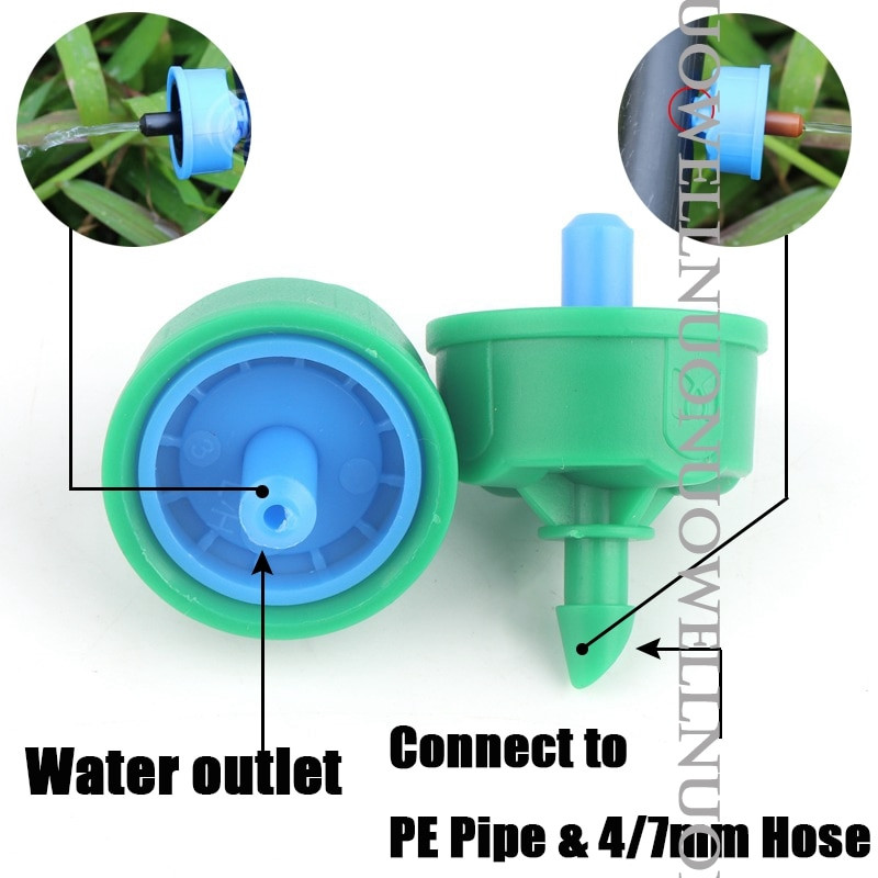 10~300Pcs 2L 4L 8L Garden Drip Irrigation Sprinkler Αντιστάθμιση πίεσης Micro Flow Dripper Plastic Vegetables Watering Emitter