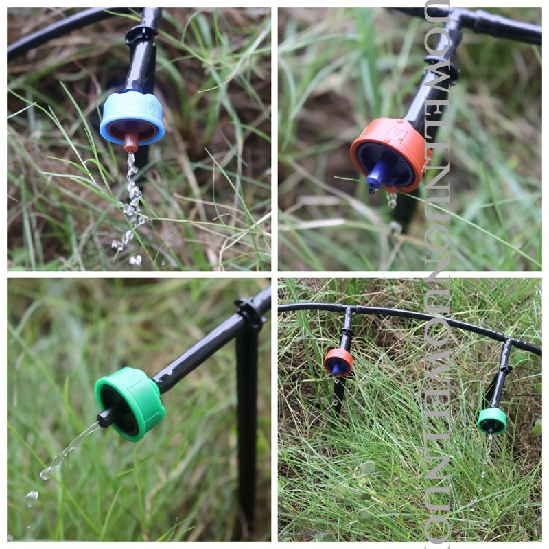 10~300Pcs 2L 4L 8L Garden Drip Irrigation Sprinkler Αντιστάθμιση πίεσης Micro Flow Dripper Plastic Vegetables Watering Emitter